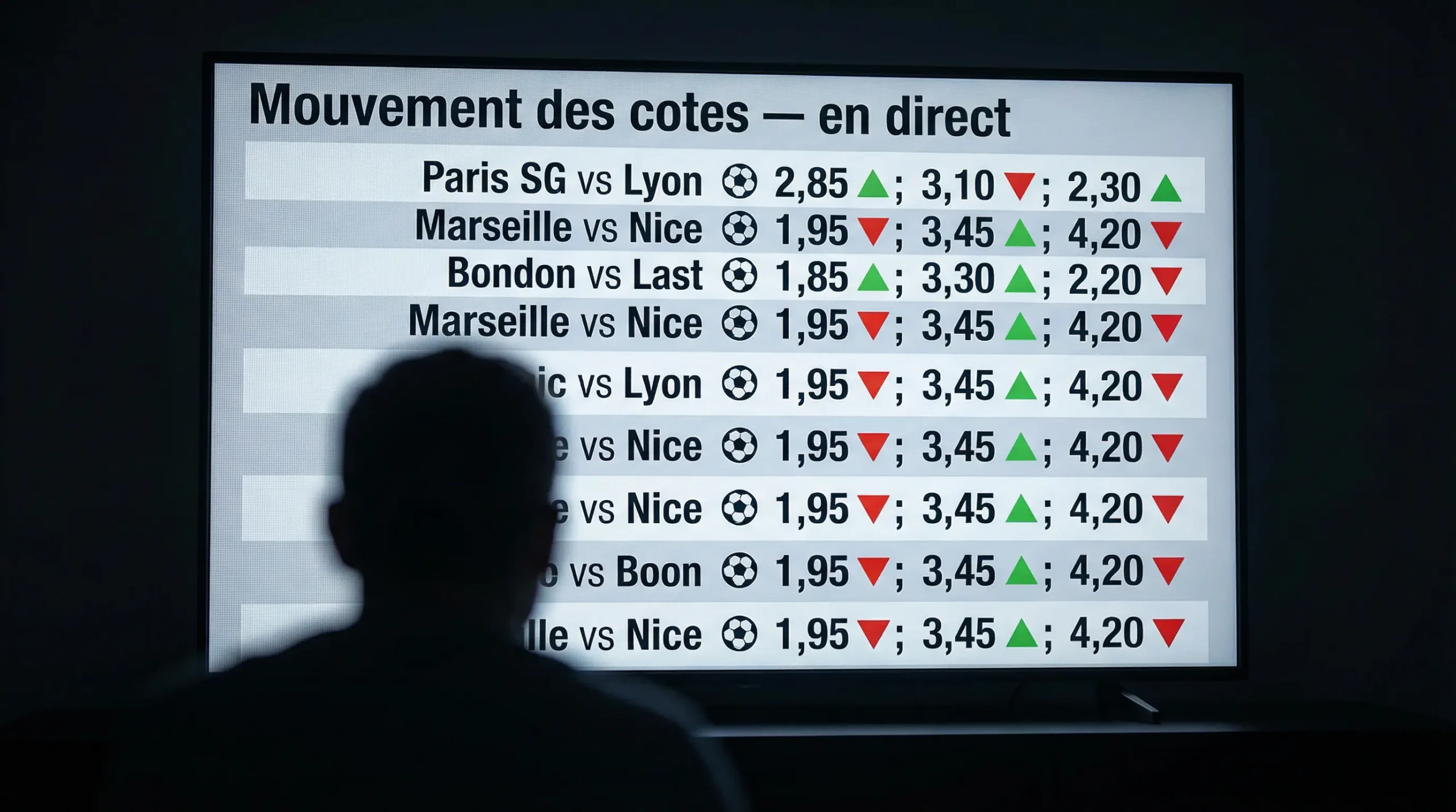 Mouvement des cotes football : steam moves et sharp money